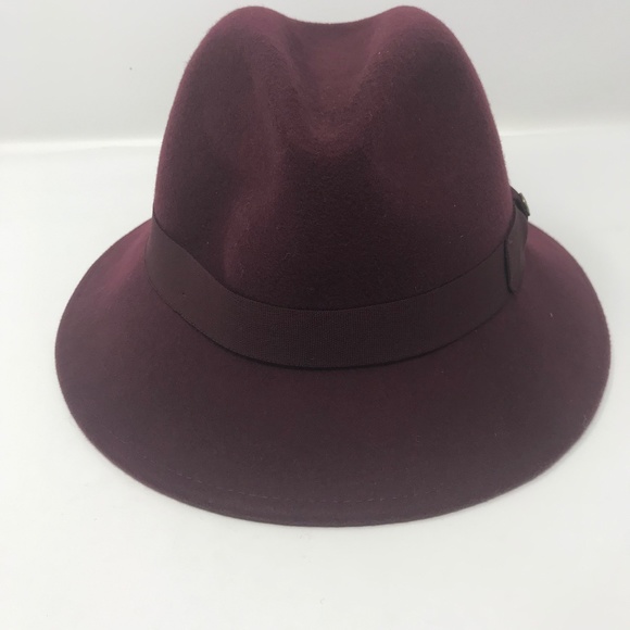 Ms. Chandler Wool Fedora Hat Burgundy Medium main image 5